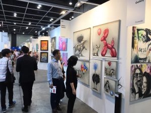 Denitza at the Affordable Art Fair Hong Kong 2019