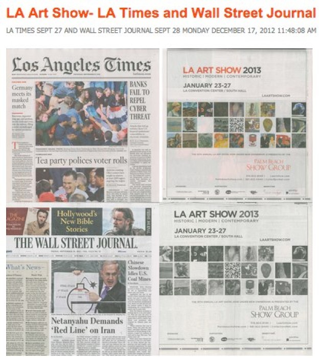 LA Art Show 2013 in the press